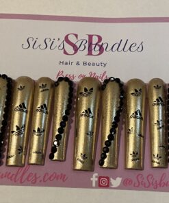 Xxl Gold Square Shaped Nails (L)