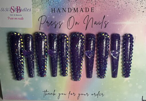 Xxl Purple Coffin Nails (L)