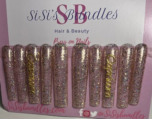 Xxl Clear Gold Glitter Capricorn Set ( L )