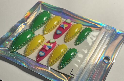 Multi Colored Cat Nails (L) - Image 2