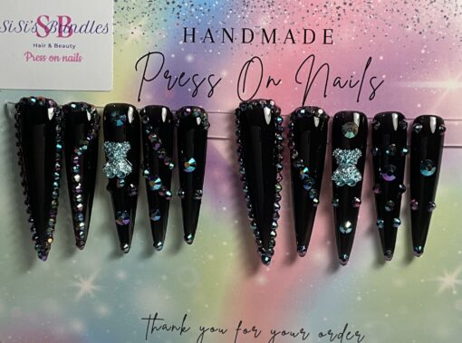 Xxl Black Cat Nails (M)