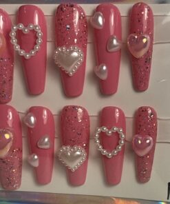 Pink Coffin Nails (M)