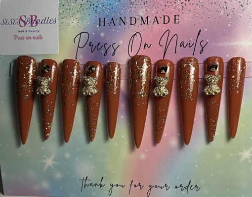 Xxl Light Brown Cat Nails (M)