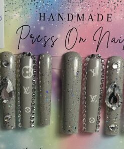 Xxl Grey Square Nails (M)