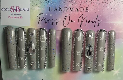 Xxl Grey Square Nails (M)