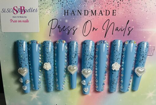 Xxl Light Blue Coffin Nails (S)