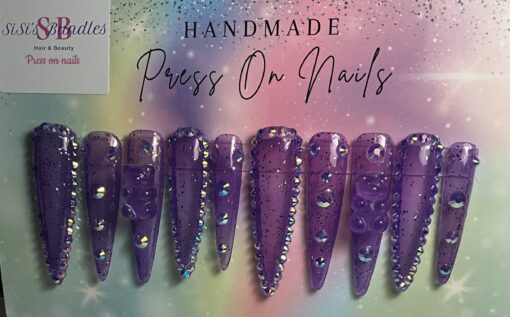 Xxl purple Cat Nails (S)