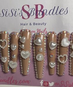 Xxl Tan Colored Coffin Nails (M)