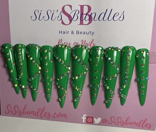 Xxl Green Cat Nails (M)