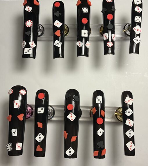 Xxl Black Square Card Nails. ( L ) - Image 2