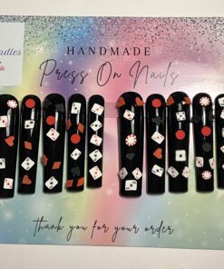 Xxl Black Square Card Nails. ( L )
