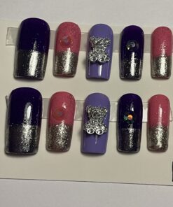Purple & Pink Glitter Set ( L )
