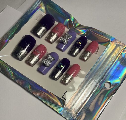 Purple & Pink Glitter Set ( L ) - Image 4